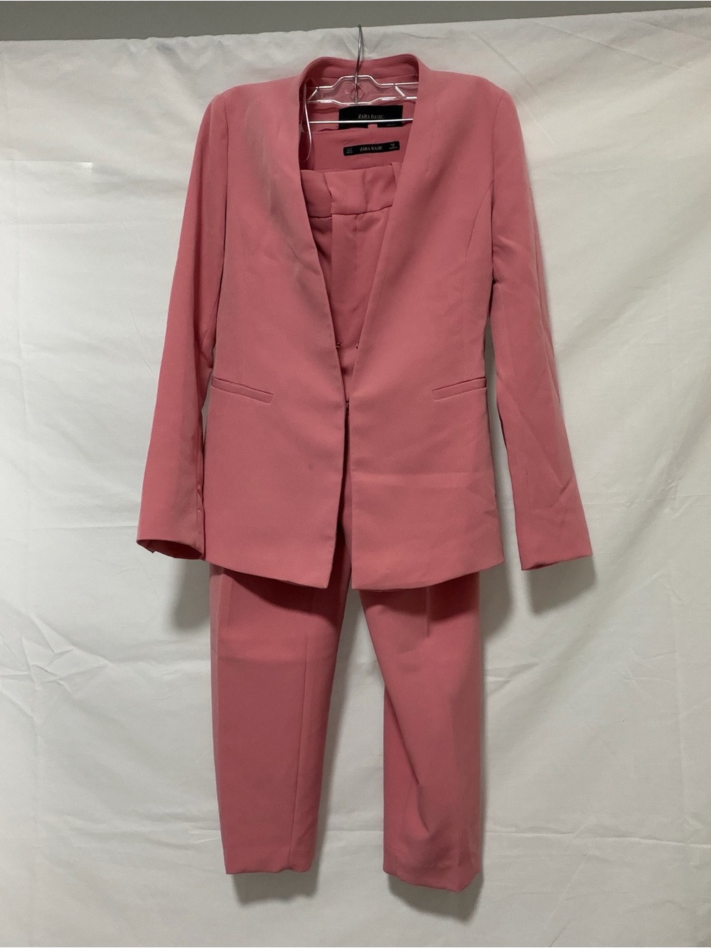 Zara Pink Tailored Women's Blazer and Trousers Set